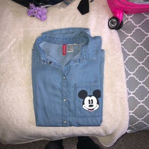 Denim Mickey Shirt